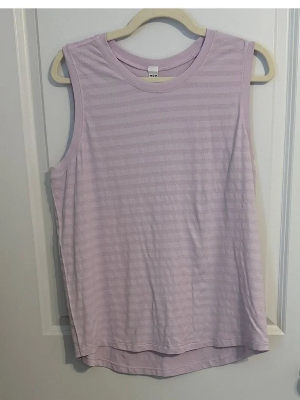 Lavender Striped Tank Top - Picture 1 of 2